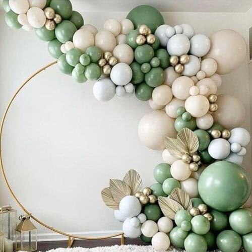 Wedding Balloon Garland Arch Set Birthday Party Green Natural Latex Balloon Decoration Durable Non-toxic And Scentless