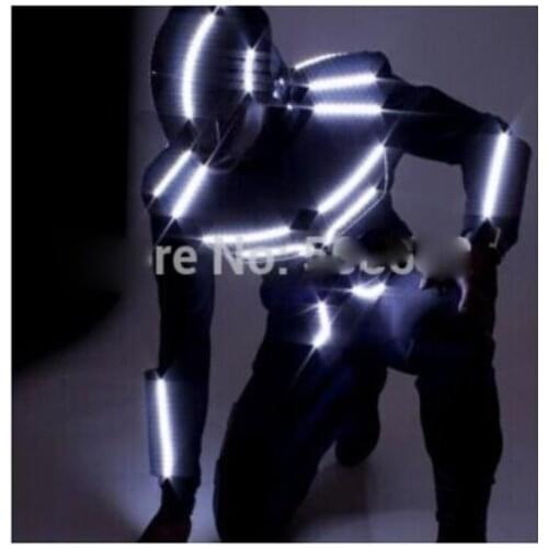 LED dance suit LED Robot costume LED Light costume LED glowing clothes stage dance armor