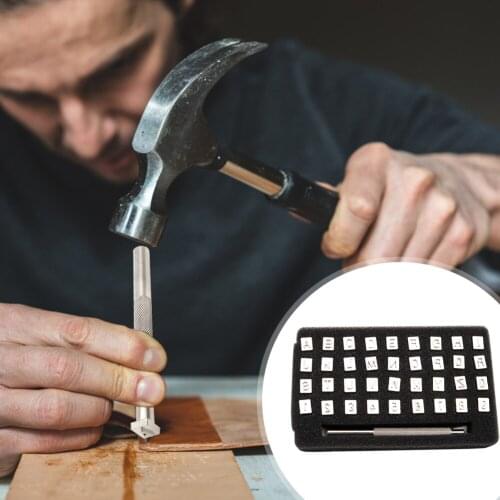 Stamping Solid Metal Printinting Tool Leather Printing Molds Leathercraft Alphabet Letters Stamping Punch Tool Set