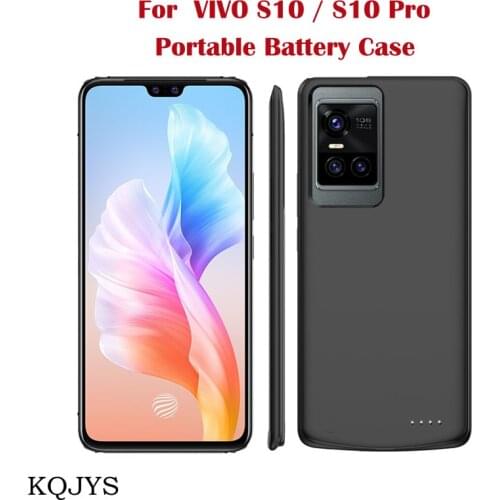 KQJYS 6800mAh External Power Bank Charging Cover Power Case For VIVO S10 Pro Battery Case For VIVO S10 Battery Charger Cases