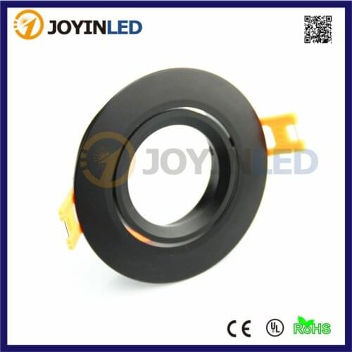 2pcs Black White Recessed Downlights Trims GU10/MR16 Socket Spot Lamp Base fitting down lights