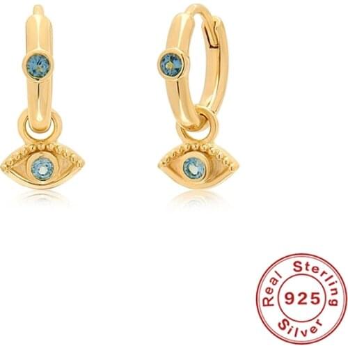 AIDE 2021 Trend 925 Sterling Silver Zircon Huggie Earrings for Woman Piercing Hoop Earring Pendientes Aretes Jewelry Gift Bijoux