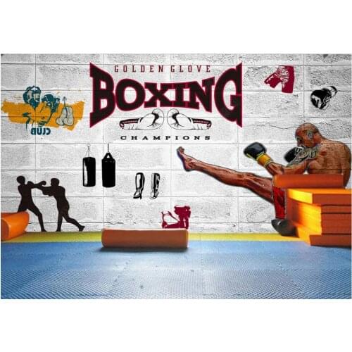 Custom mural 3d photo wallpaper Retro brick wall boxing gym living room home decor wallpaper for wall 3 d in rolls