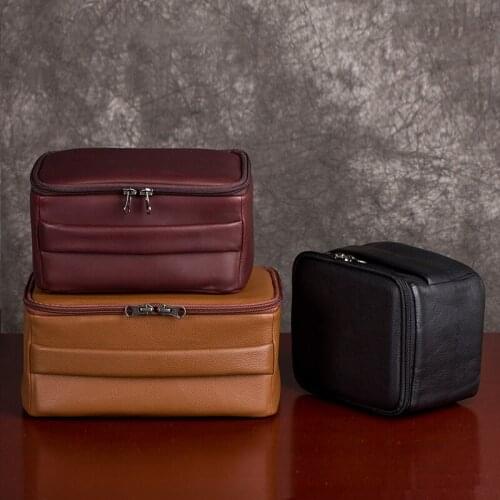 Roadfisher Genuine Real Leather Protective Camera Insert Carry Case Bag Storage For Canon Nikon Sony Leica Rolleiflex Hasselbald