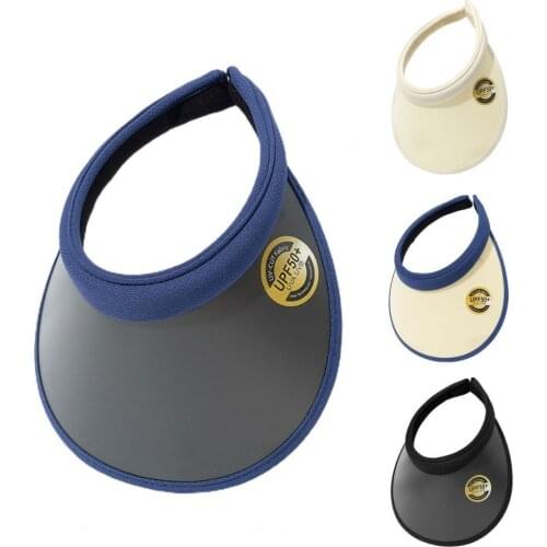 Sun Hat Breathable UV Protection PVC Women Summer Visor Hat for Outdoor