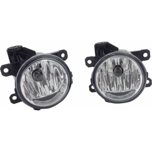 1Pair Car Front Bumper Fog Lamp Driving Light W/Bulbs For Ford Edge 2015-2017