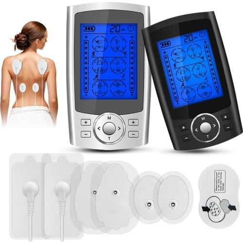24 Modes EMS Eletric Compex Muscle Stimulator Electrodes Physiotherapy TENS Machine Massageador Body Low Frequency Pads Therapy