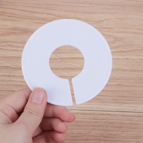 5/10PCS DIY Plastic Clothing Size Dividers Round Hangers Closet Dividers for Clothes Stores or Home White Blank Dividers