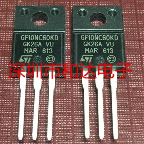 5pcs/STGF10NC60KD GF10NC60KD TO-220F