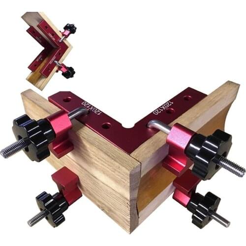 90 Degree Aluminum L-Shaped Auxiliary Fixture Splicing board Positioning Panel Square Ruler Fixed clip Woodworking tools