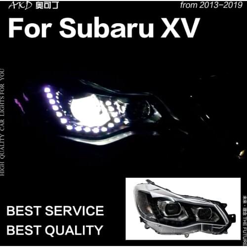 AKD Car Styling Head Lamp for Subaru XV Headlights 2011-2019 XV LED Headlight DRL Hid Bi Xenon Projector Lens Auto Accessories