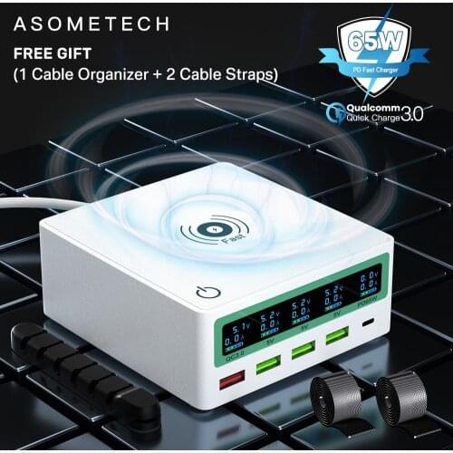 ASOMETECH Desktop Wireless Chargers For Mobile Phones