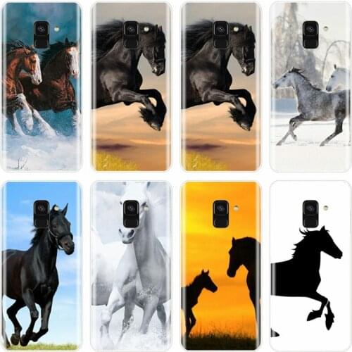 Running Horse clydesdale horse TPU Phone Case For Samsung Galaxy A5 A7 A8 2015 A3 A5 A7 A8 2016 A3 A5 A7 2017 A7 A8 A9 2018