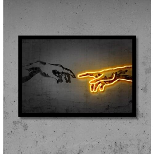 Black and Gold Hand to Hand Painting for Interior Canvas Posters Picture On Wall Loft Art Painting for Home Room Decor