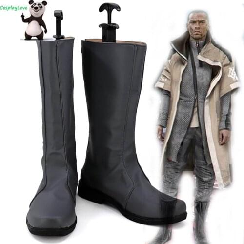 Detroit: Become Human Markus New Edition Gray Cosplay Shoes Long Boots CosplayLove For Halloween Christmas