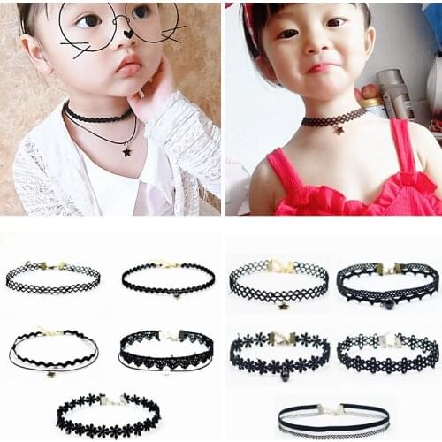 Childrens Necklace Jewelry Girls Clavicle Chain Neck Chain Accessories Princess Baby Necklace Korean Girl Necklace