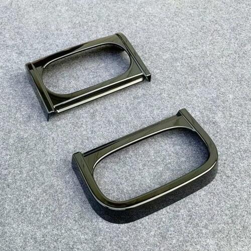 For Mitsubishi Delica 2020 2021 ABS Black Car Inner Gear Panel Water Cup Holder Cover Trim Car Stickers Accessories Styling