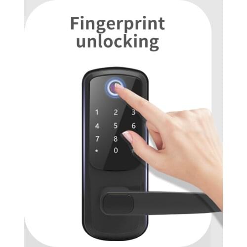 Tuya Smart Lock Security Intelligent Fingerprint Lock With Bluetooth WiFi APP Password RFID Door Lock