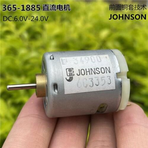 JOHNSON 34900 RS-365 Carbon Brush Motor DC12V-24V 25800RPM High Speed for Hair Dryer Heat Gun