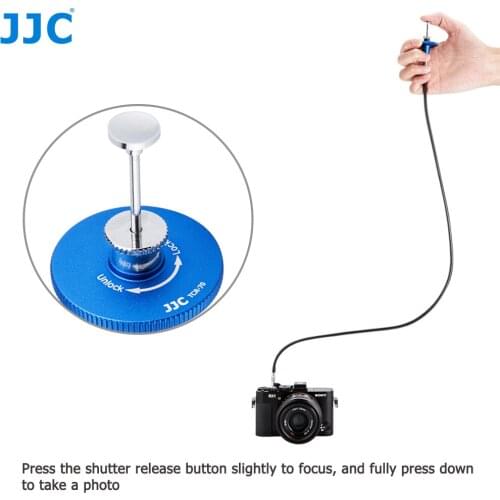 JJC Shutter Release Cable Remote Control Cord with Bulb-Lock for Fuji XT3 XT4 XT30 XPRO3 X100V XT20 XPRO2 X100F XT10 X100T XE3