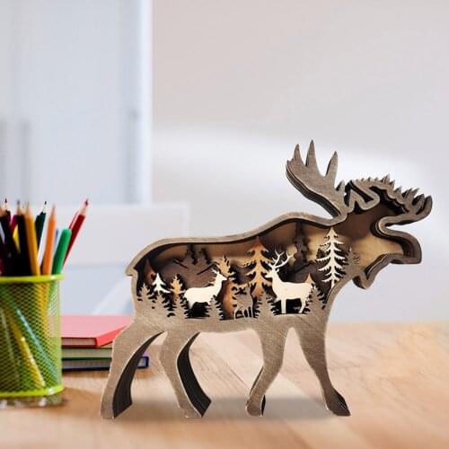 Creative Rustic Wood Art Home Decor For Bedroom Bear In The Forest Home Decorations Wildlife Animal Farmhouse