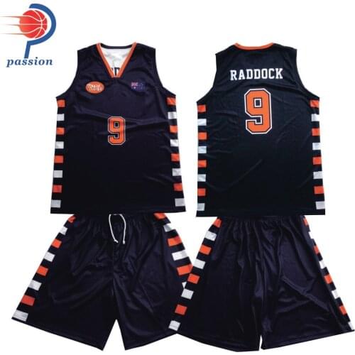 Best Quality Kids Team Black Orange White Orange Home Away Reversible Basketball Uniforms