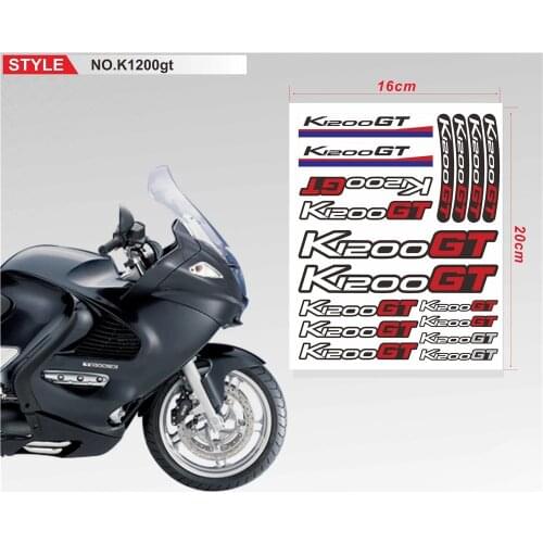 For BMW K1200GT k1200gt Motorcycle Sticker Body Reflective Moto Fuel Tank Tail Box Decals Sticker With LOGO Set Accessories
