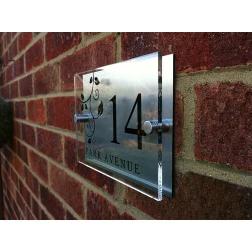 DIY House Number **OAKLANDS PRESTIGE** | MODERN HOUSE SIGN / DOOR NUMBER ADDRESS