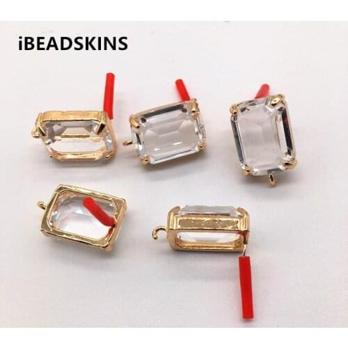 New arrival! 21x13mm 30pcs rectangl Silver needle Crystal Stud earring/earrings accessories/Earring parts for Earring DIY
