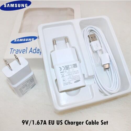 Original Samsung Quick Wall Charger USB 3.1 Type C Cable For Galaxy A30 A40 A50 A50S A70 A80 A90 Note 8 9 10 S20 S10 S9 S8 Plus