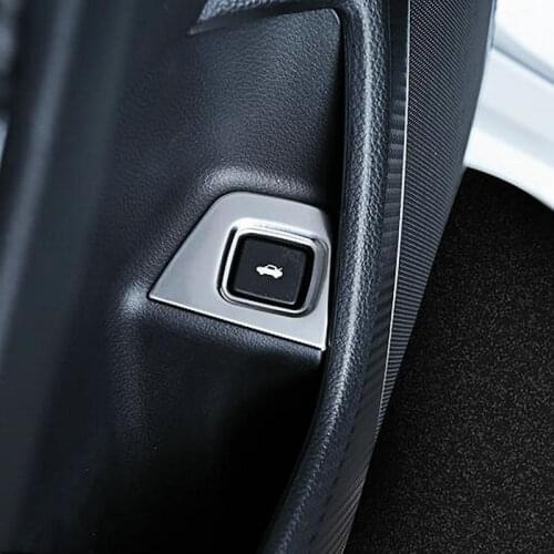Car trunk switch button panel stainless steel decorative frame For Honda Accord 10th 2018 2019