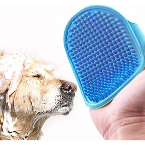 Dog Cat Bath Brush Pet Comb Rubber Glove Hair Fur Grooming Massage Glove Pet Shower Dog Brushes Pet Grooming Glove Cat Gloves
