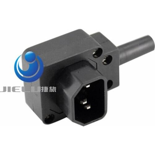 1 pcs,90 Degree C14 Power Plug, IEC 320 C14 Down Angle Male Plug AC Power Cord/Cable Connector