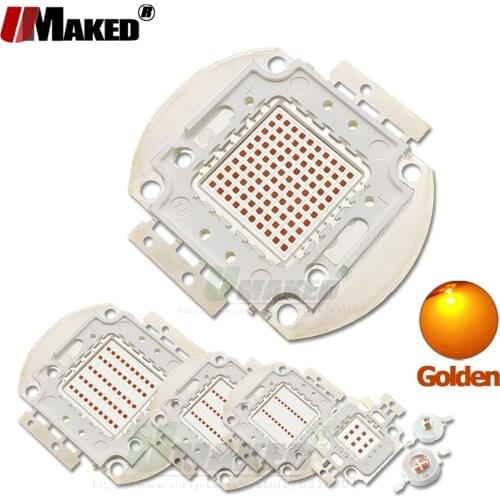 LED Chip Golden Lamps light 1W 3W 5W 10W 20W 30W 50W 100W SMD COB Doide Light Bead 1 3 5 10 20 50 100W For spotlight Floodlight