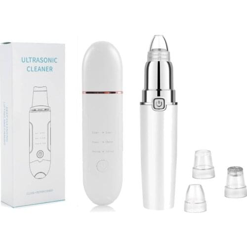 Ultrasonic Skin Scrubber Blackhead Wrinkles Removal Vibration Face Spatula Deep Face Cleaning Profession Peeling Facial Lifting