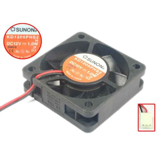 SUNON KD1205PHS2 H DC 12V 1.0W 50x50x15mm Server Cooling Fan