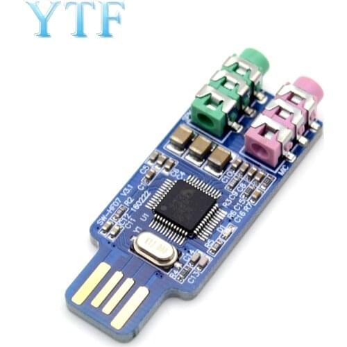 High Quality CM108 USB Drive Free Sound Card Laptop Computer External Sound Card Module