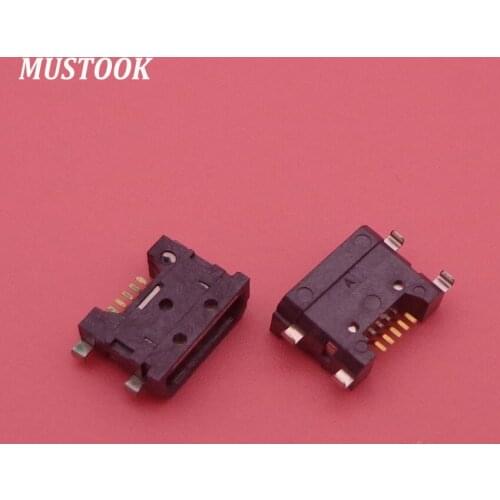 10pcs/lot Mini Micro USB jack connector Charging Port Dock socket power plug 5 pin female Repair Parts replacement for ZTE S2002