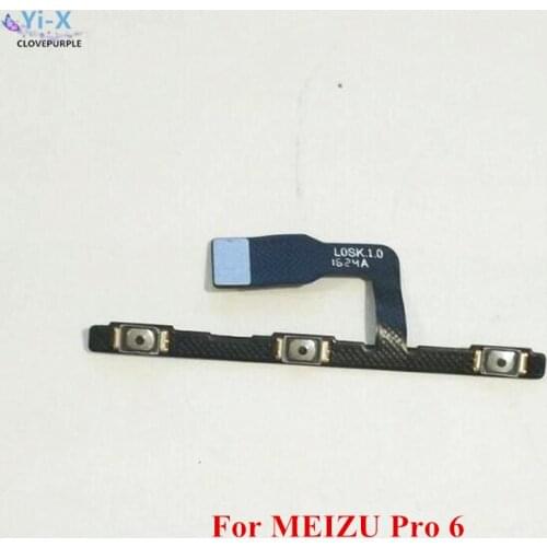10PCS/Lot Power On Off Volume Up Down Button Key Switch Flex Cable for MEIZU Pro 6