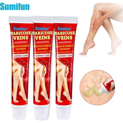3pc 100% Original Varicose Vein Ointment Red Blood Streak Bloodshot Repair Vein Cream Anti-swelling Pain Relief Plaster Skin Oil