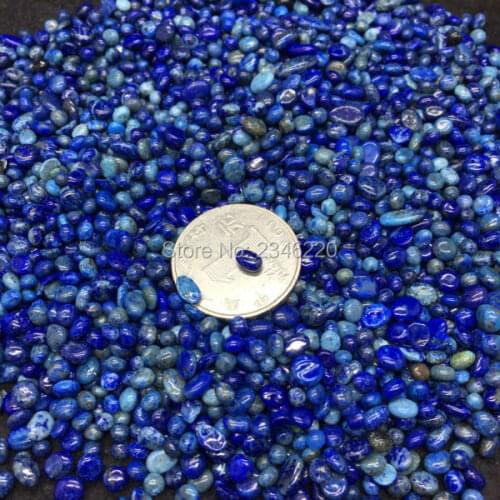 5-7mm 1000g AAA+ Wholesale Bulk Natural Lapis Lazuli Tumbled Stones Polished Chakra Healing Reiki Beads