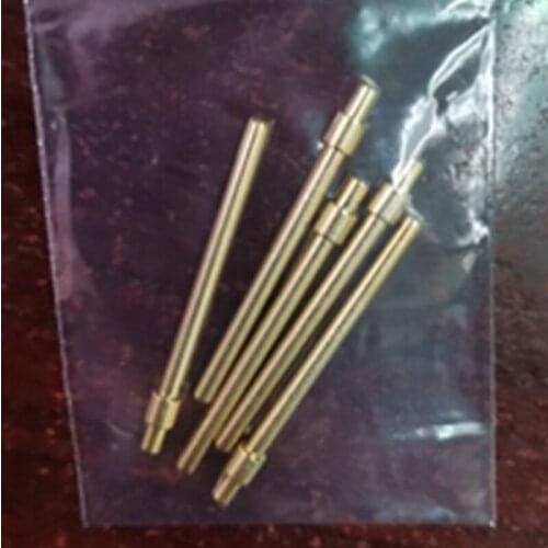 5pcs D2mm*33mm*3mm*3mm module power pin cylindrical head straight needle gold-plating