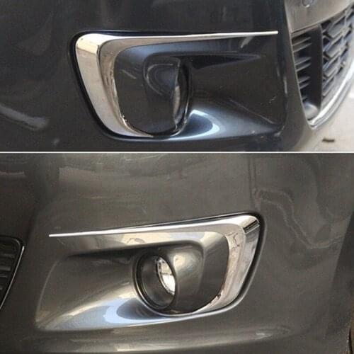 ABS Chrome Car Front Fog Light Fog Light Cover for 2014 C-Elysee Car styling