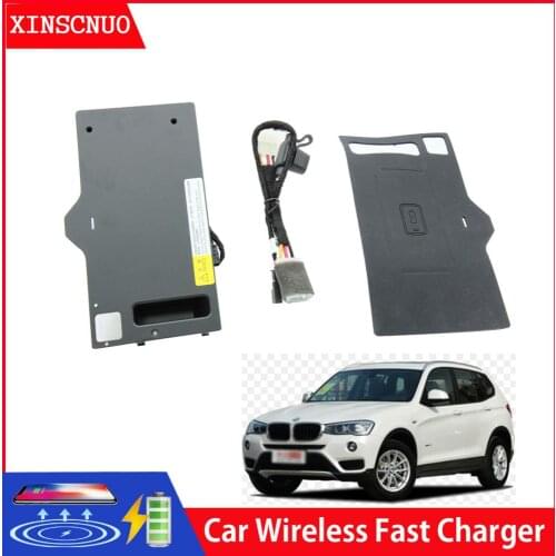 Car Accessories For BMW X3/X4 2014-2018 QI Wireless Charger Fast Charging Module Wireless Onboard Car Charging Pad