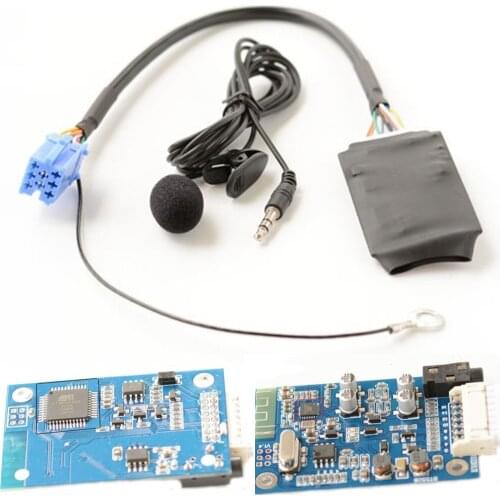 Car Bluetooth AUX Adapter Microphone Handsfree for Passat Golf Bluetooth wireless music disc box Support steering wheel control