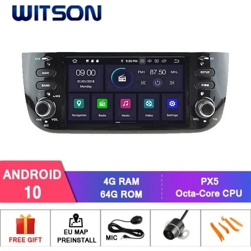 WITSON Android 10.0 4GB RAM+64GB FLASH 8 Octa Core CAR DVD for FIAT LINEA NEW/ FIAT GRANDE PUNTO AUTO RADIO
