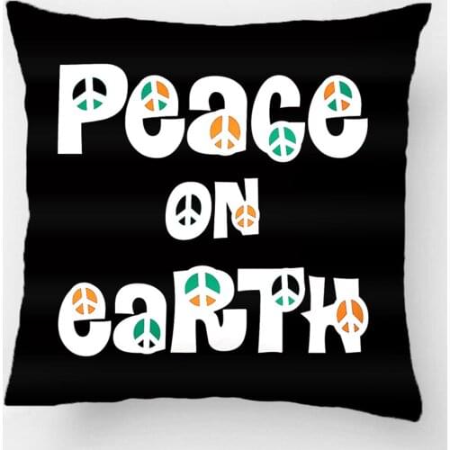 Peace On Earth Christmas Throw Pillow Case Decorative Cushion Cover Pillowcase Customize Gift By Lvsure For Car Sofa Seat