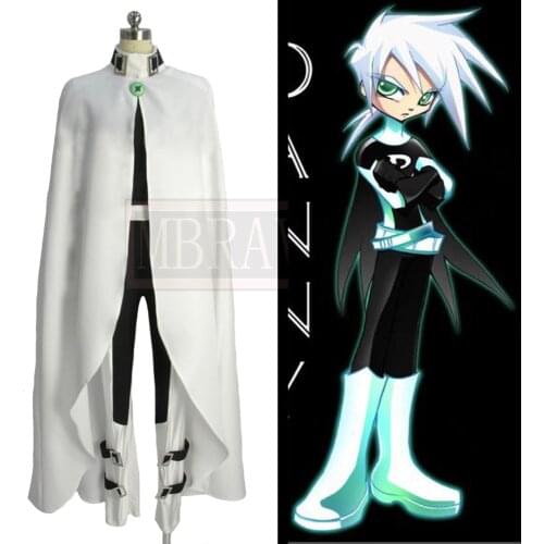 Danny Phantom Cosplay Costume Halloween Christmas Uniform Custom Made Free Shipping