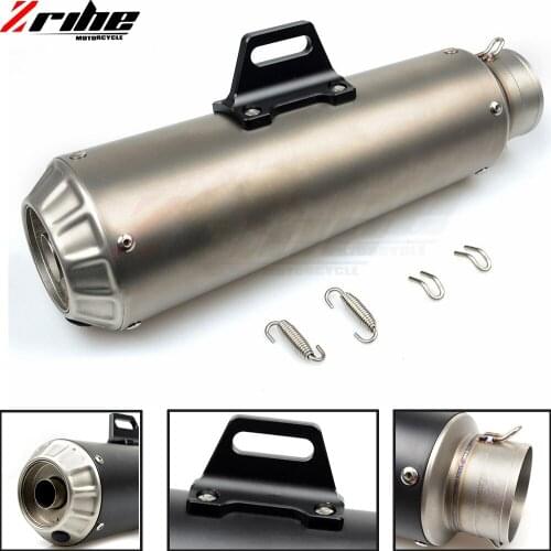 For Kawasaki ER6N CB400 MT09 MT07 TMA Universal 36-51mm Motorcycle parts Exhaust Modified Motorbike Exhaust Pipe stainless steel