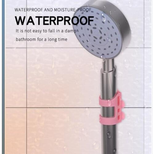 Bathroom Strong Detachable Shower Head Holder Movable Bracket Powerful Suction Shower Seat Chuck Holder Suction Cup